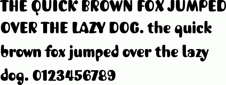 See the Jellybaby ITC free font download characters