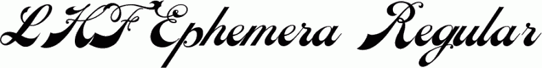 Preview LHF Ephemera Regular free font