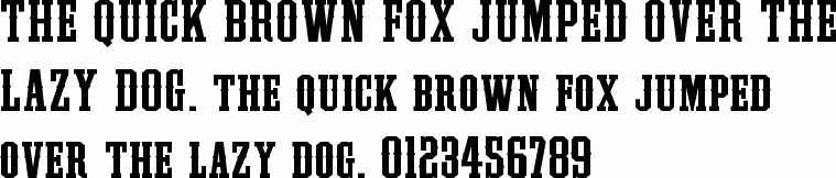 See the LHF Outlaw REG free font download characters
