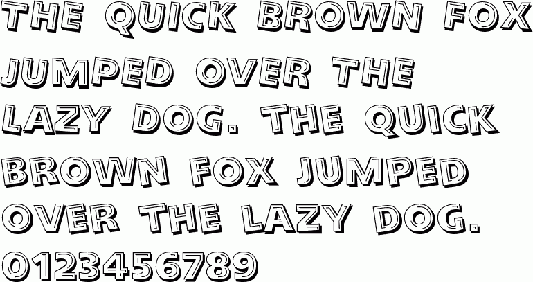 See the Looney Tunes Tilt BT free font download characters