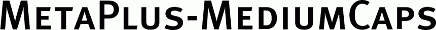 Preview MetaPlus-MediumCaps free font