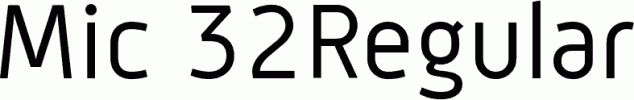 Preview Mic 32Regular free font