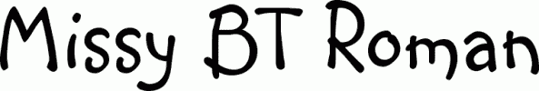 Preview Missy BT Roman free font