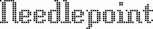 Preview Needlepoint free font