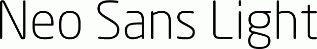 Preview Neo Sans Light free font