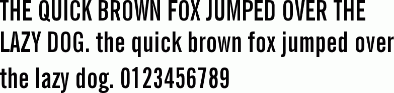 See the News Gothic Bold Extra Condensed BT free font download characters