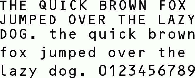 See the OCR-B 10 BT free font download characters