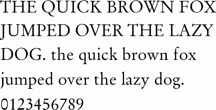 See the Original Garamond BT free font download characters