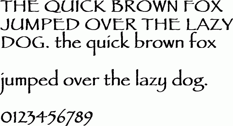 See the Papyrus LET Bold free font download characters
