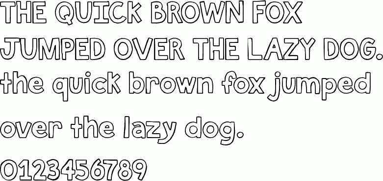 See the PC Fill It In free font download characters