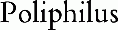 Preview Poliphilus free font