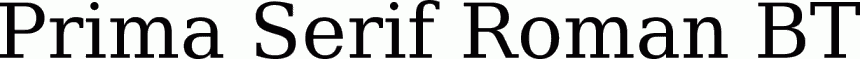 Preview Prima Serif Roman BT free font