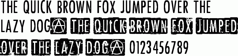 See the Punk Rock Show free font download characters
