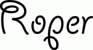 Preview Roper free font
