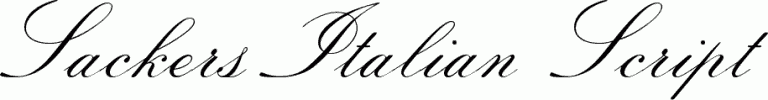 Preview Sackers Italian Script free font