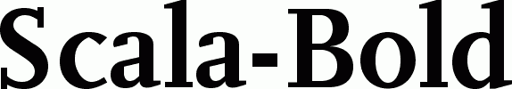 Preview Scala-Bold free font