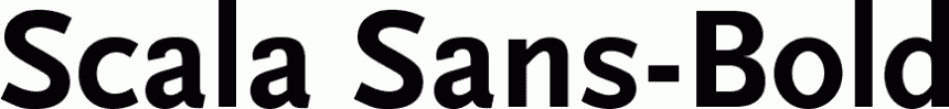 Preview Scala Sans-Bold free font