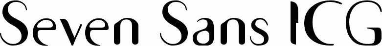 Preview Seven Sans ICG free font