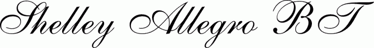Preview Shelley Allegro BT free font