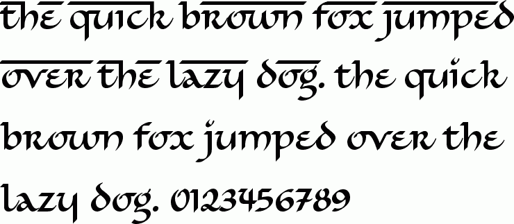 See the Simran ITC free font download characters