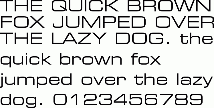 See the Square 721 Extended BT free font download characters