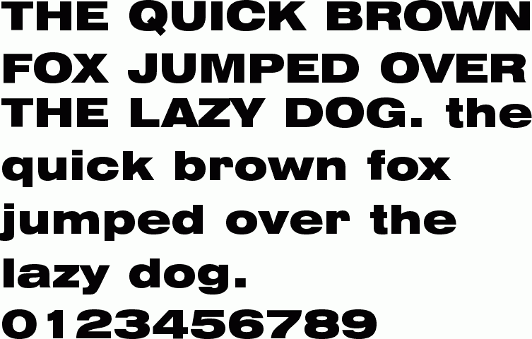 See the Swis721 BlkEx BT Black free font download characters
