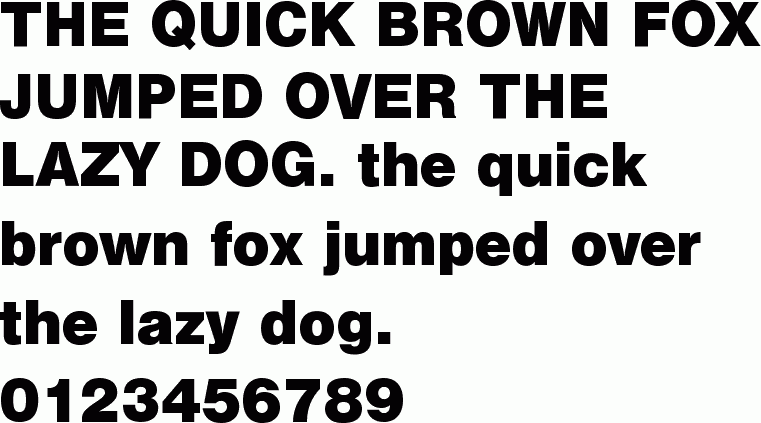 See the Swiss 721 Black No.2 BT free font download characters