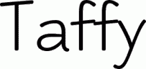 Preview Taffy free font