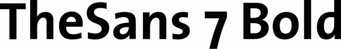 Preview TheSans 7 Bold free font