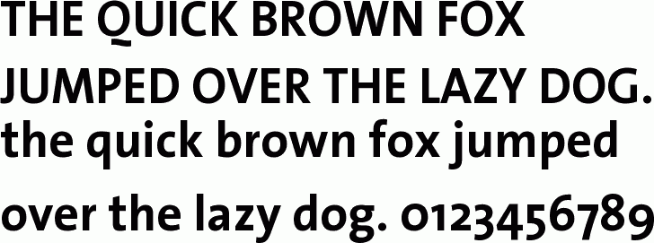 See the TheSans Bold Plain free font download characters