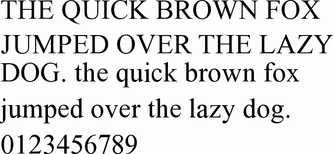 See the Times New Roman free font download characters