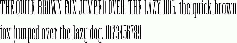 See the Ultra Condensed Serif Regular free font download characters