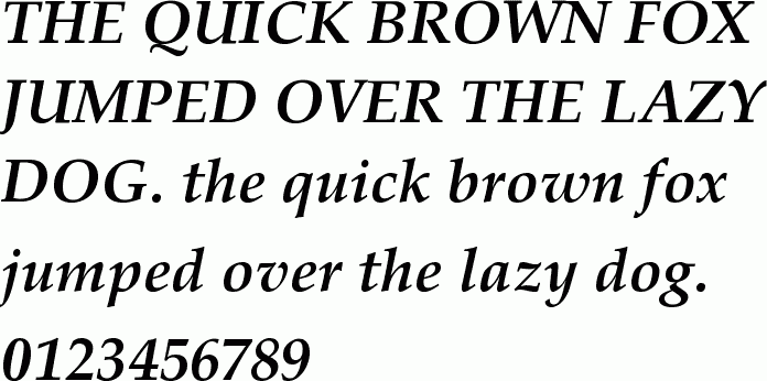 See the URW Palladio L Bold Italic free font download characters
