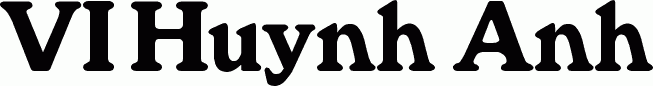 Preview VI Huynh Anh free font
