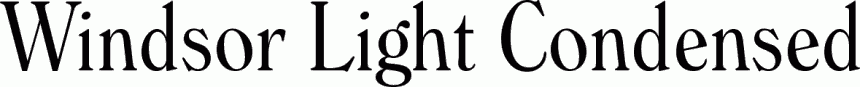 Preview Windsor Light Condensed free font