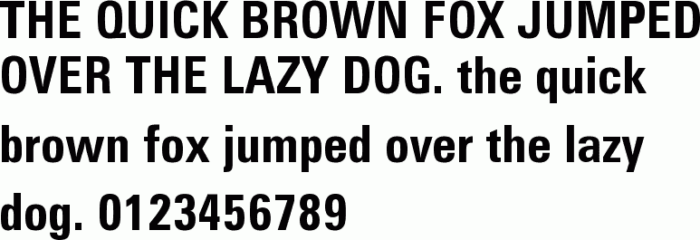 See the Zurich Bold Condensed BT free font download characters