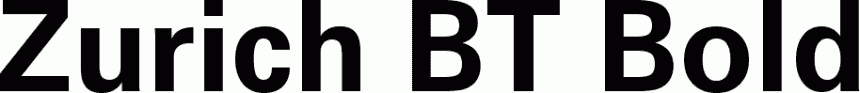 Preview Zurich BT Bold free font