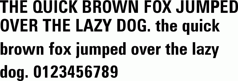 See the Zurich Cn BT Bold free font download characters