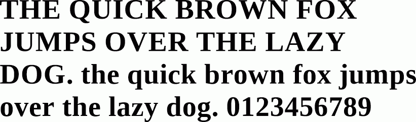 See the Ascender Serif WGL Bold characters