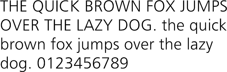 See the Frutiger Cyrillic 45 Light characters