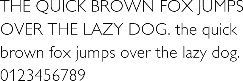 See the Gill Sans WGL Alt One Light characters