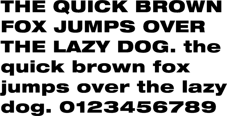 See the Neue Helvetica 93 Black Extended characters