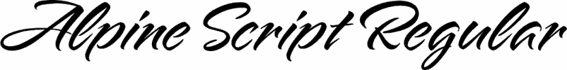 Alpine Script Regular premium font buy and download