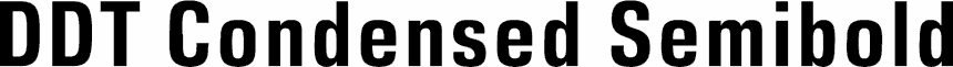 Preview DDT Condensed Semibold font