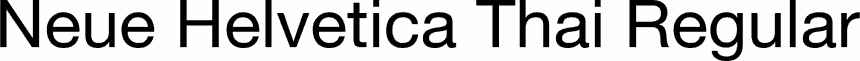 Preview Neue Helvetica Thai Regular font