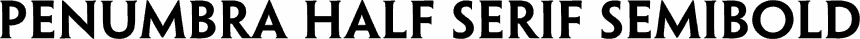 Preview Penumbra Half Serif SemiBold font
