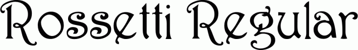 Preview Rossetti Regular font